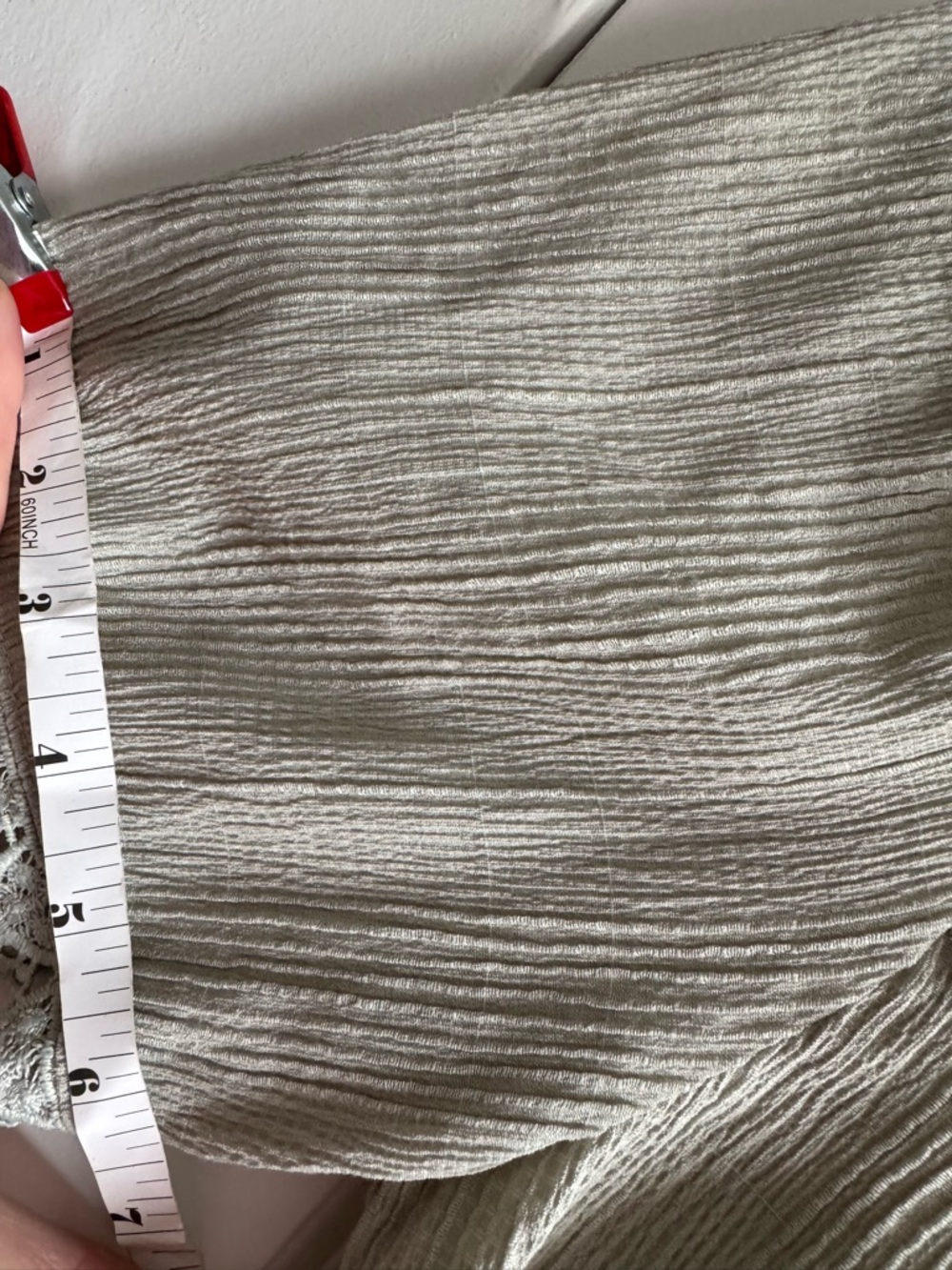 Elegant Lace Trim Blouse - Green - Picture 10 of 10